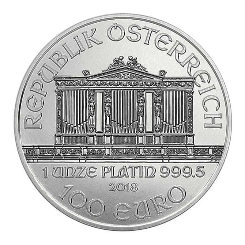 Platinová mince 1 Oz Wiener Philharmoniker 2018