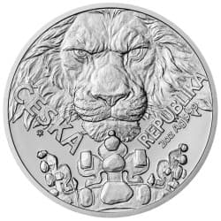Stříbrná mince 2 Oz Český Lev 2023