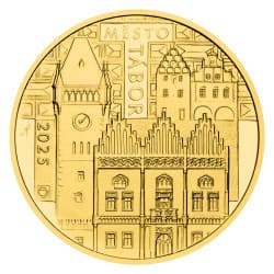 Zlatá mince 1/2 Oz 5000 Kč Městská památková rezervace Tábor 2025 Proof