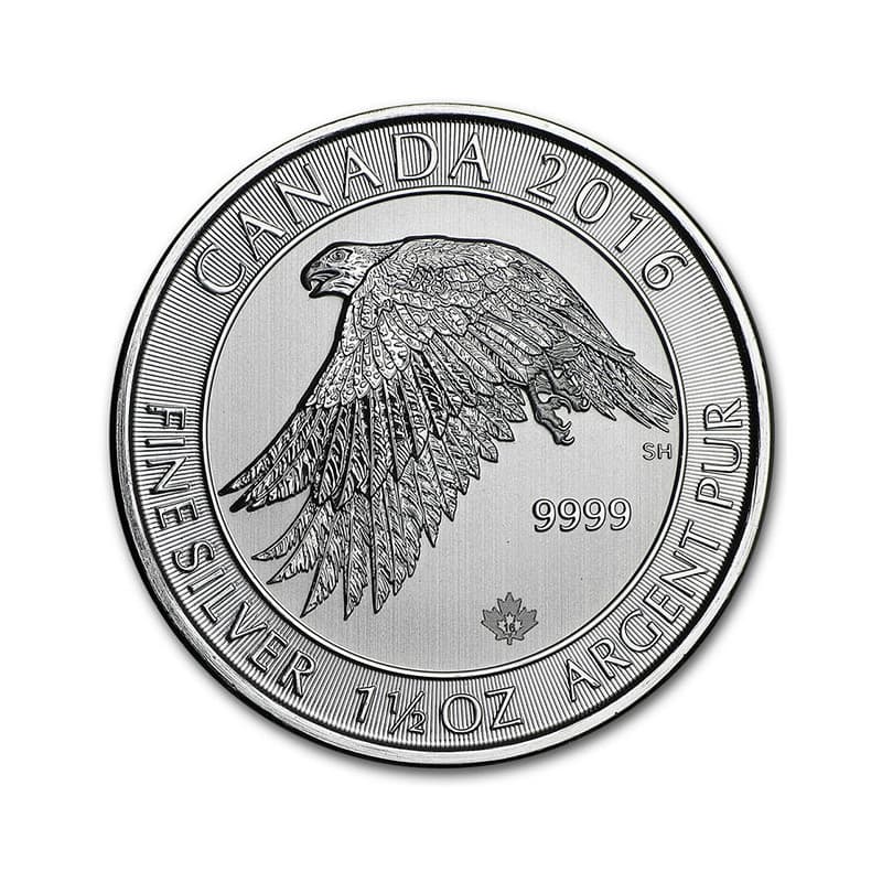 Stříbrná mince 1,5 Oz Canada Snow Falcon 2016