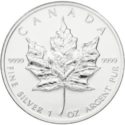 Stříbrná mince 1 Oz Maple Leaf 1999