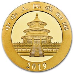 Zlatá mince 15 g China Panda 2019