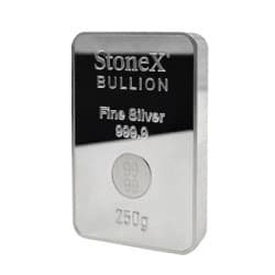 Stříbrná mince ve tvaru slitku 250 g Stonex