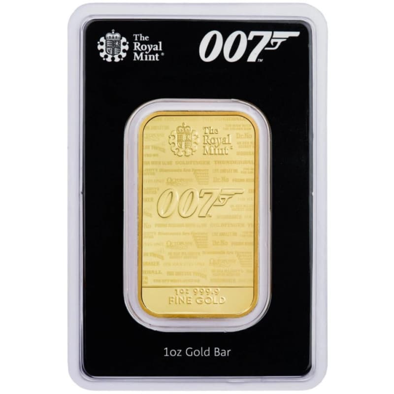 Zlatý slitek 1 Oz James Bond 007 No time to die