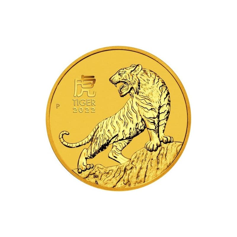 Zlatá mince 1/10 Oz Lunar Series III Year of the Tiger 2022