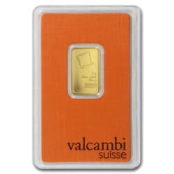 Zlatý slitek 5 g Valcambi