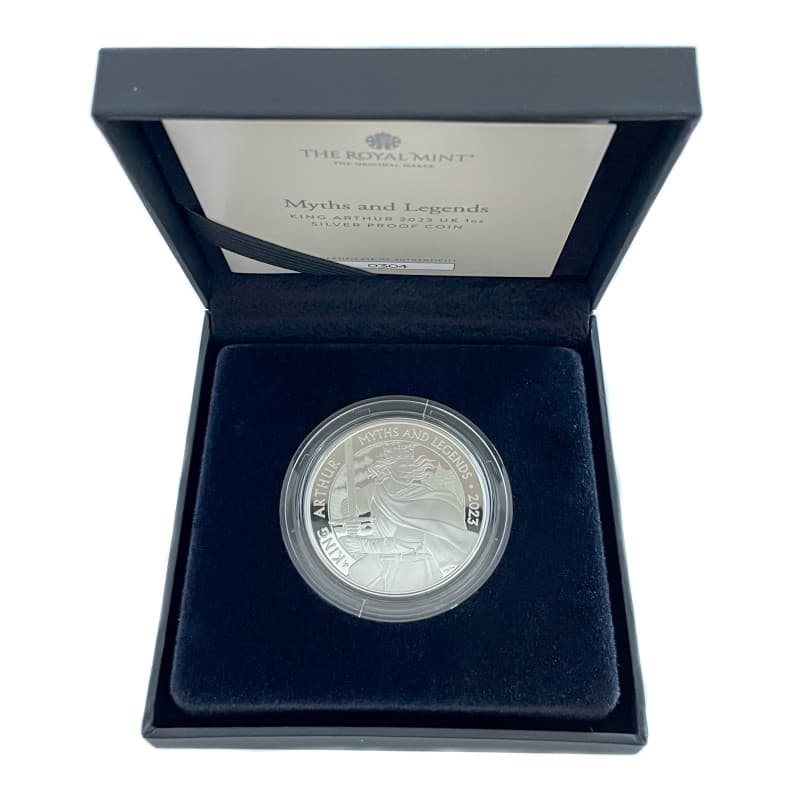 Stříbrná mince 1 Oz Mýty a legendy - King Arthur 2023 (král Artuš) Proof