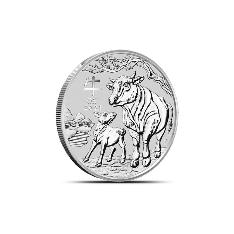 Stříbrná mince 2 Oz Lunar Series III Year of the Ox 2021