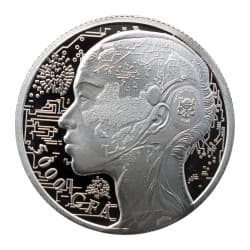 Stříbrná mince 1 Oz AI Coin - Artificial Intelligence 2023
