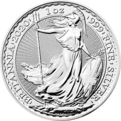 Stříbrná mince 1 Oz Britannia 2020