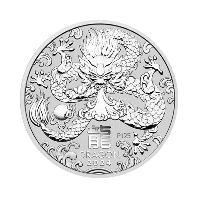 Stříbrná mince 1/2 Oz Lunar Series III Year of the Dragon 2024