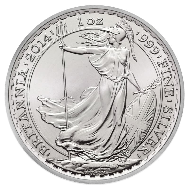 Stříbrná mince 1 Oz Britannia 2014