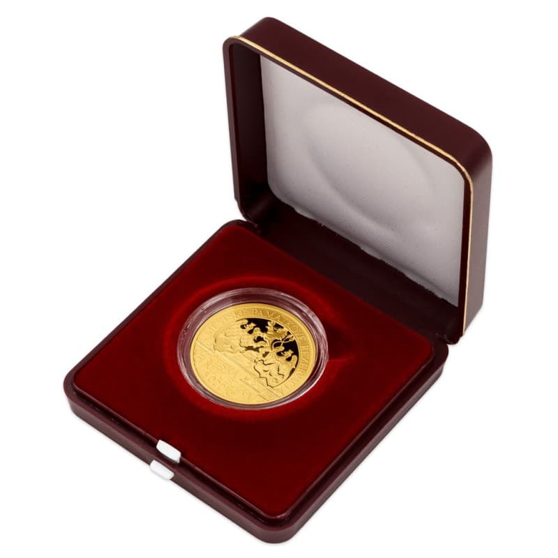 Zlatá mince 5000 Kč 1/2 Oz Městská památková rezervace Litoměřice 2022 Proof