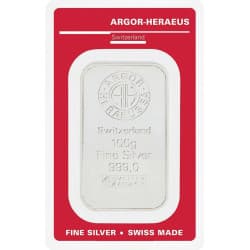 Stříbrný slitek 100 g Argor Heraeus