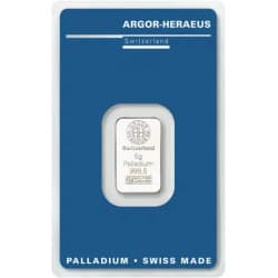 Palládiový slitek 5 g Argor Heraeus
