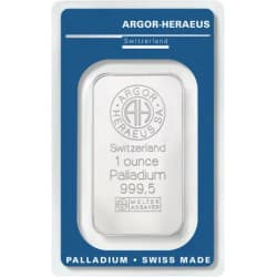 Palladiový slitek 1 Oz  Argor Heraeus