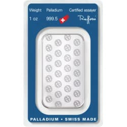 Palladiový slitek 1 Oz  Argor Heraeus