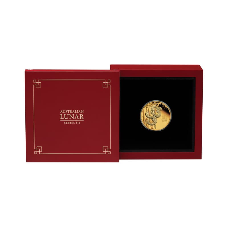 Zlatá mince 1/4 Oz Lunar Series III Year of the Snake 2025 Proof