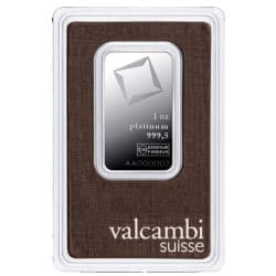 Platinový slitek 1 Oz Valcambi