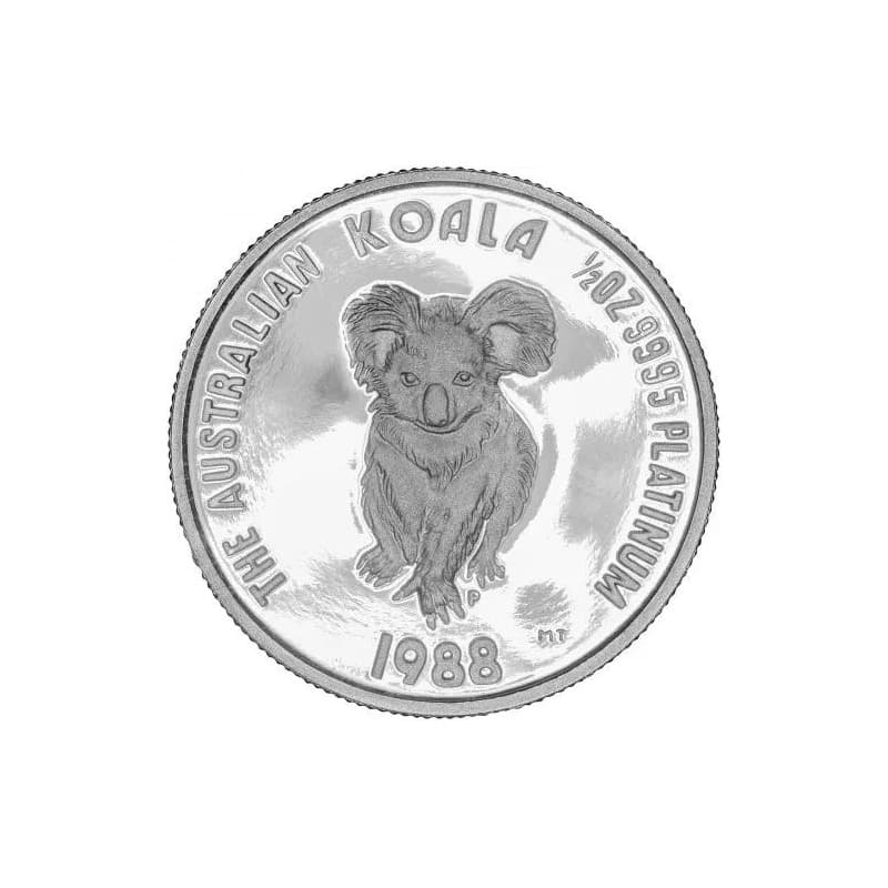 Platinová mince 1/2 Oz Australian Koala 1988
