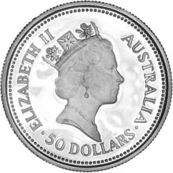 Platinová mince 1/2 Oz Australian Koala 1988