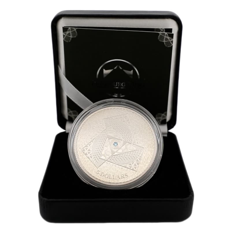 Stříbrná mince 1 Oz Magnum Opus 2022 Proof křišťály Swarovski