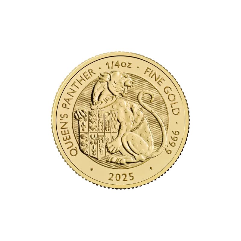 Zlatá Mince 1/4 Oz The Royal Tudor Beasts Královnin Panther 2025