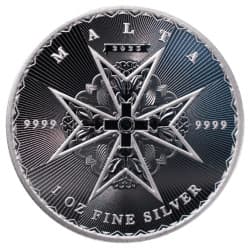 Stříbrná mince 1 Oz Maltese cross 2023 (Maltézský Kříž)
