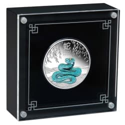 Stříbrná mince 1 Oz Lunar Series III Year of the Snake 2025 Kolorovaná Proof
