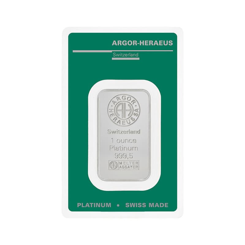Platinový slitek 1 Oz Argor Heraeus