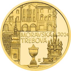 Zlatá mince 1/2 Oz město Moravská Třebová 2024 Proof