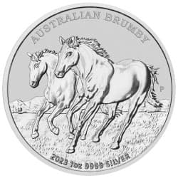 Stříbrná mince 1 Oz Australian Brumby Horse 2023