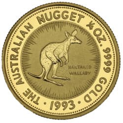 Zlatá mince 1/4 Oz Nugget Kangaroo různé roky