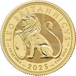 Zlatá mince 1/4 Oz The British Lion 2025