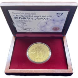 Zlatá mince 40 Dukát Bořivoje I. 2013 Standard