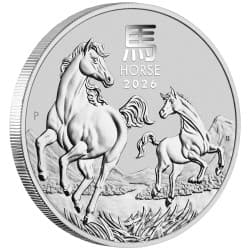 Stříbrná mince 5 Oz Lunar Series III Year of the Horse 2026
