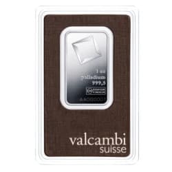 Palladiový slitek 1 Oz Valcambi