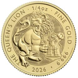Zlatá mince 1/4 Oz The Tudor Beasts Queens Lion 2026