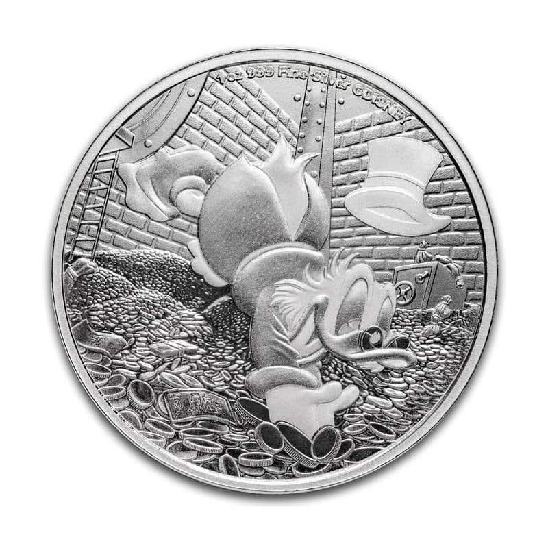 Stříbrná mince 1 Oz Disney Scrooge McDuck - Strýček Skrblík 2025