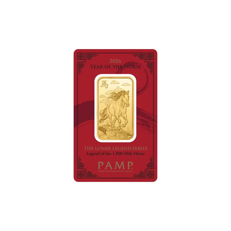 Zlatý slitek 1 Oz PAMP Lunar series III Year of the Horse 2026
