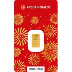 Zlatý slitek 1 g Argor Heraeus Lunar Series III Year of the Horse 2026