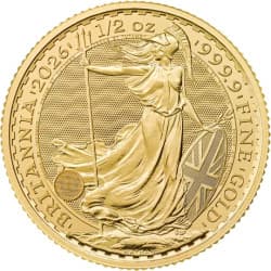 Zlatá mince 1/2 Oz Britannia 2026