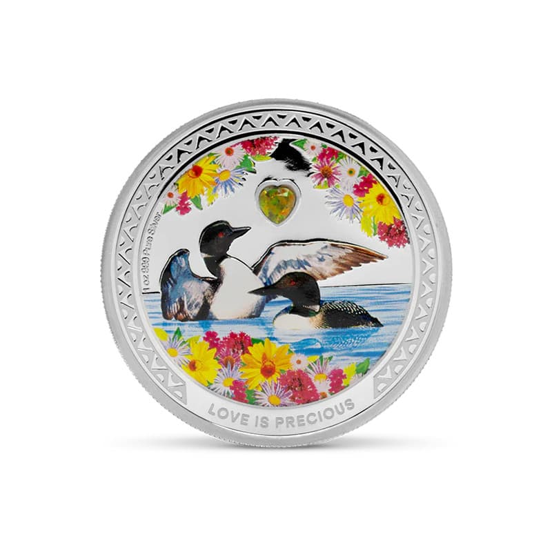 Stříbrná mince 1 Oz Love is precious Great Northern Diver 2026