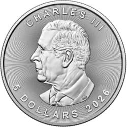 Stříbrná mince 1 Oz Maple Leaf 2026