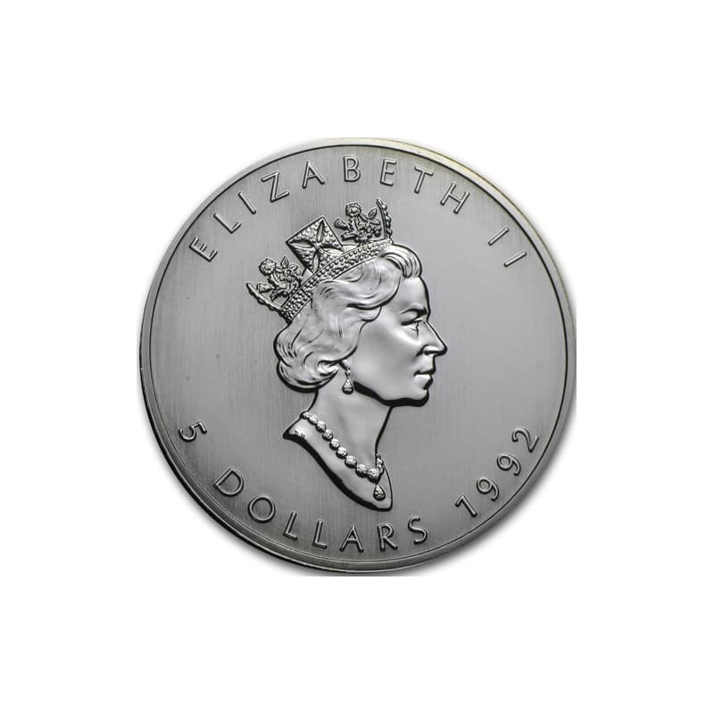 Stříbrná mince 1 Oz Maple Leaf 1992