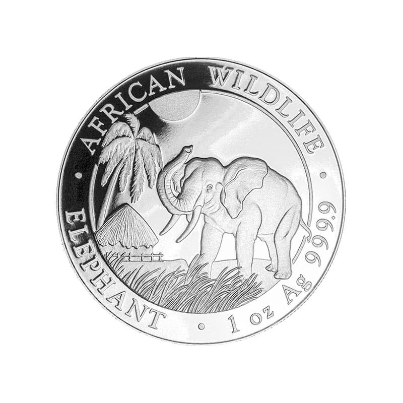 Stříbrná mince 1 Oz African Wildlife Elephant 2017