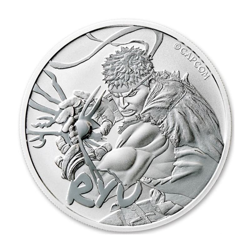 Stříbrná mince 1 Oz Street Fighter Ryu 2022