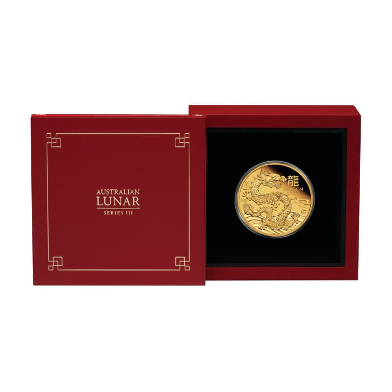 Zlatá mince 1 Oz Lunar Series III Year of the Dragon 2024 Proof