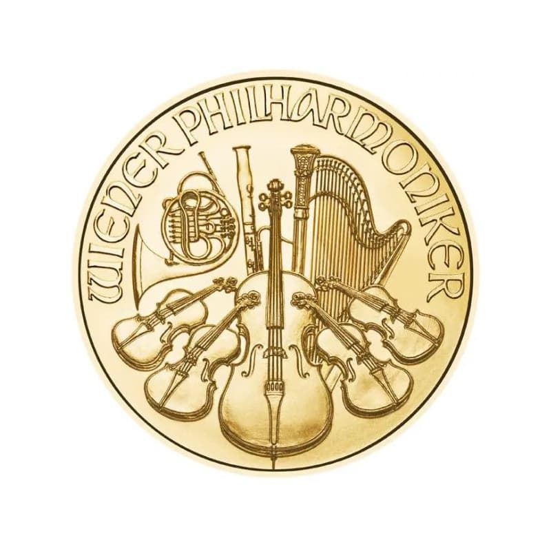 Zlatá mince 1/4 Oz Wiener Philharmoniker různé roky