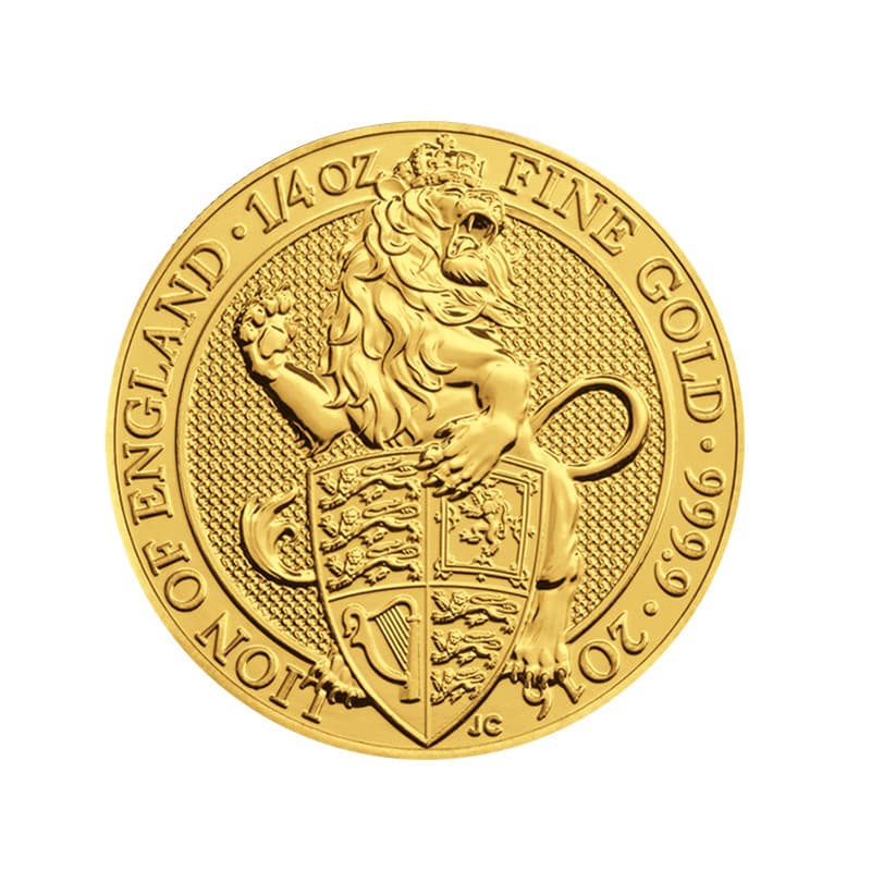 Zlatá mince 1/4 Oz The Queen’s Beasts Lion of England 2016